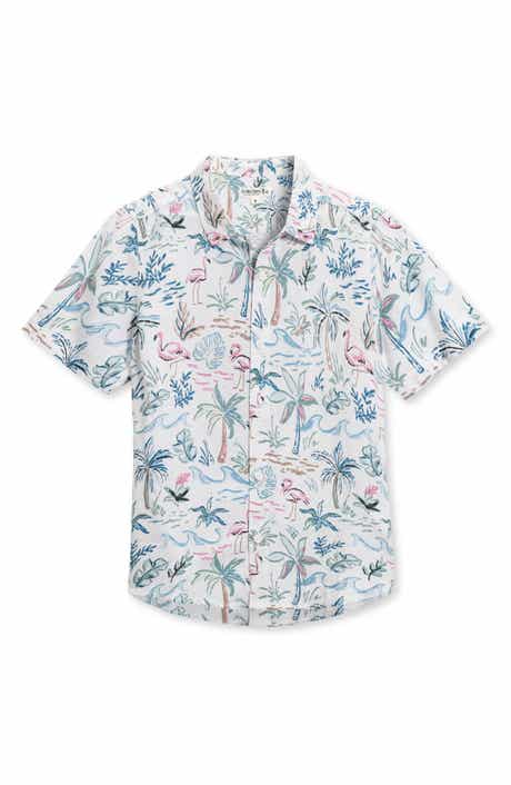 THE ENDLESS SUMMER Kids' Flamingo Button-Up Shirt