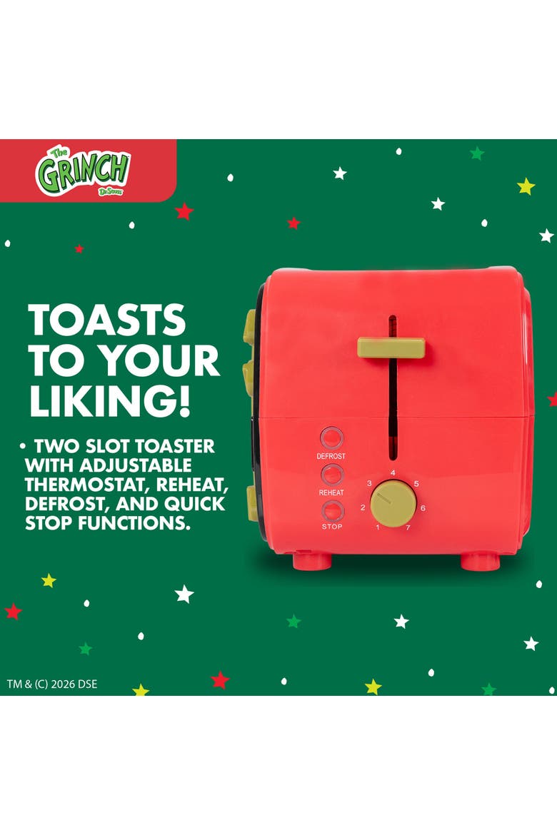 Grinch TV 2-slice Toaster, Alternate, color, None