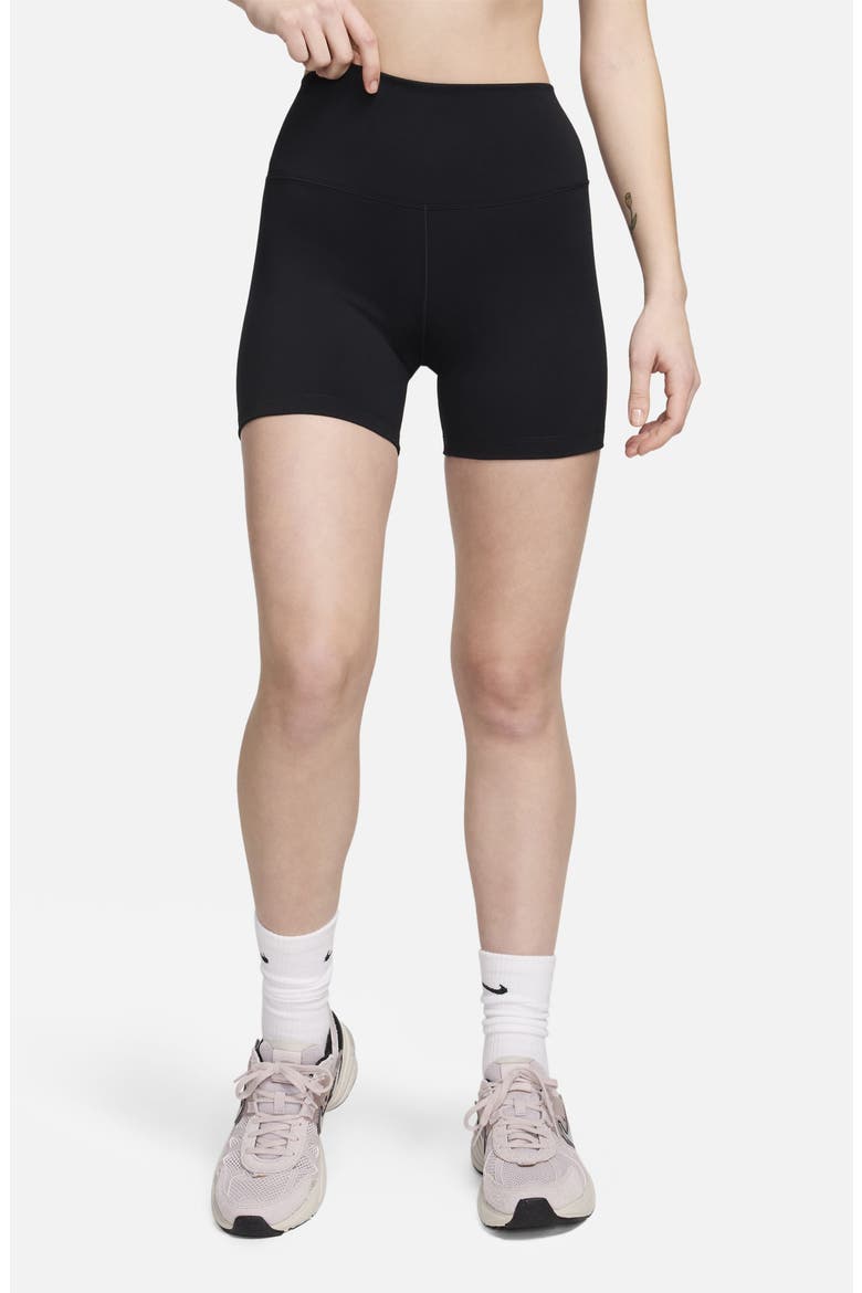 One Elemental Dri-FIT High Waist Bike Shorts, Main, color, BLACK/BLACK