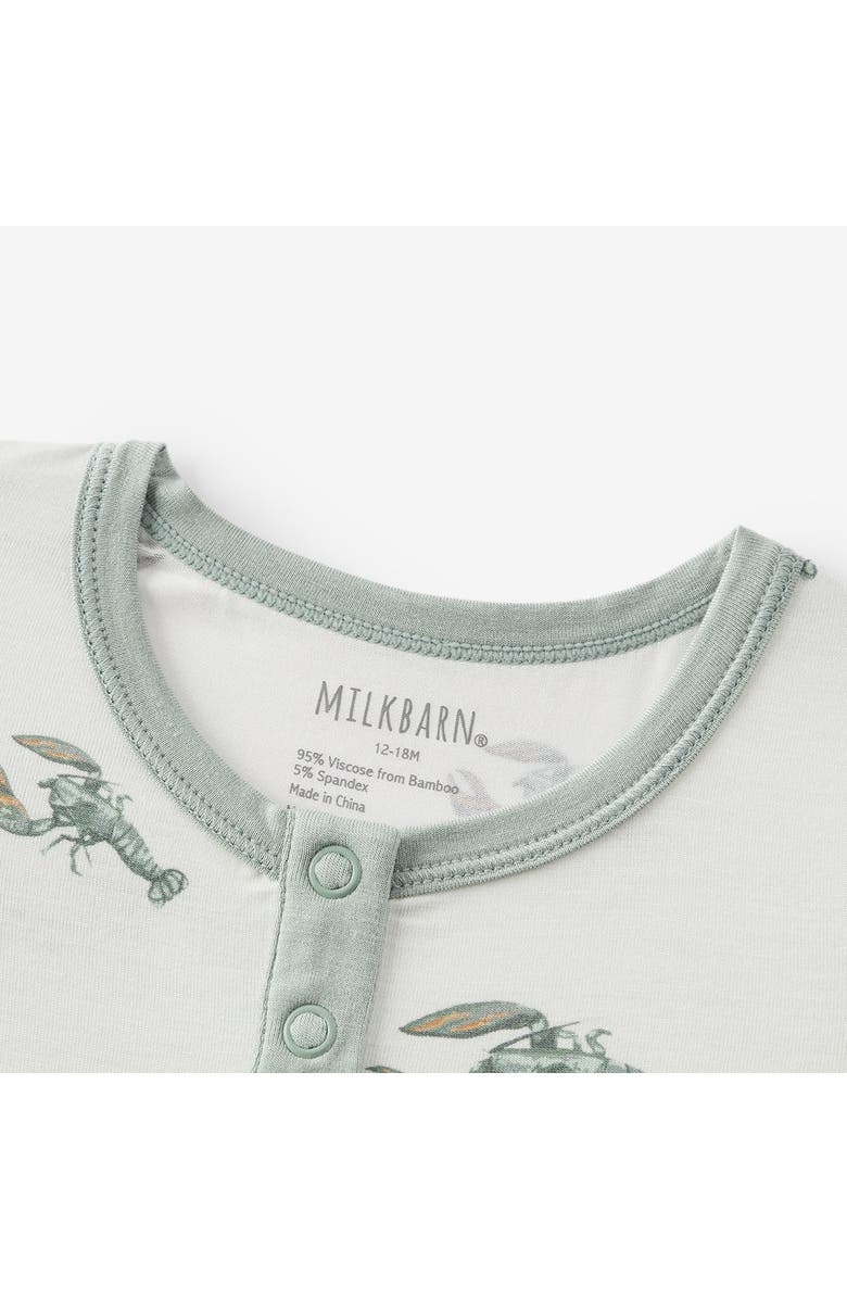 Milkbarn Luxe Stretch Shortall, Alternate, color, Mint Lobster