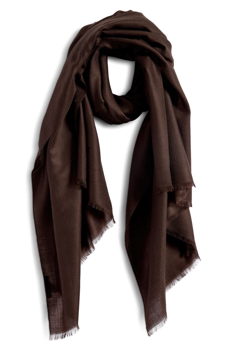 Cashmere Fringe Cashmere, Alternate, color, CINDERWOOD