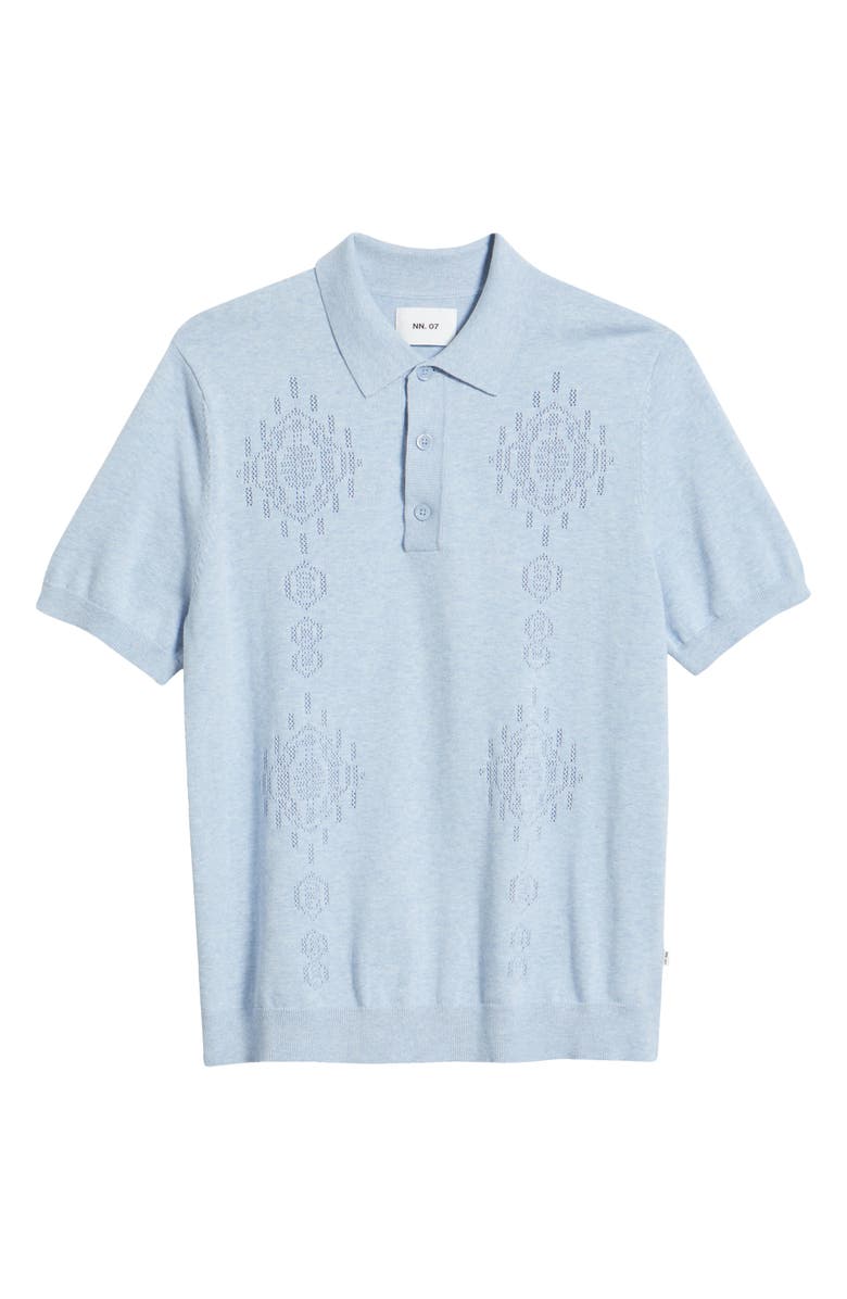 NN07 Thor 6686 Short Sleeve Polo, Alternate, color, Cerulean