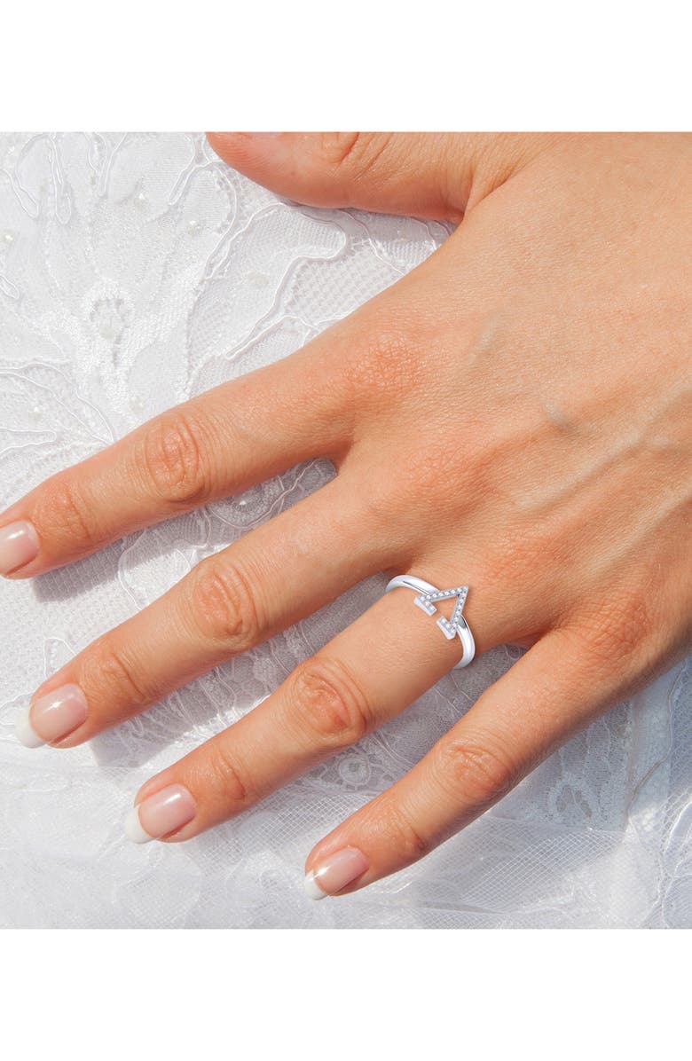 LuvMyJewelry Home Aim High Diamond Ring - 0.05ct., Alternate, color, Silver