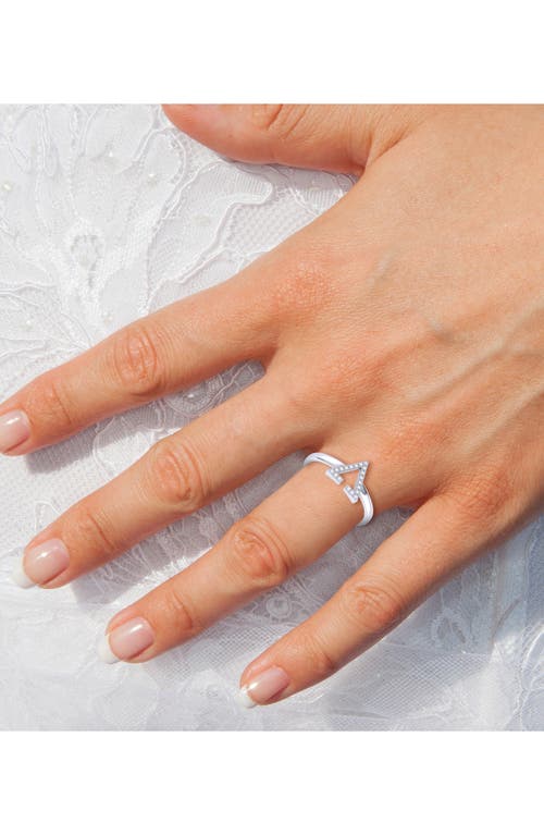 Luvmyjewelry Home Aim High Diamond Ring In Silver