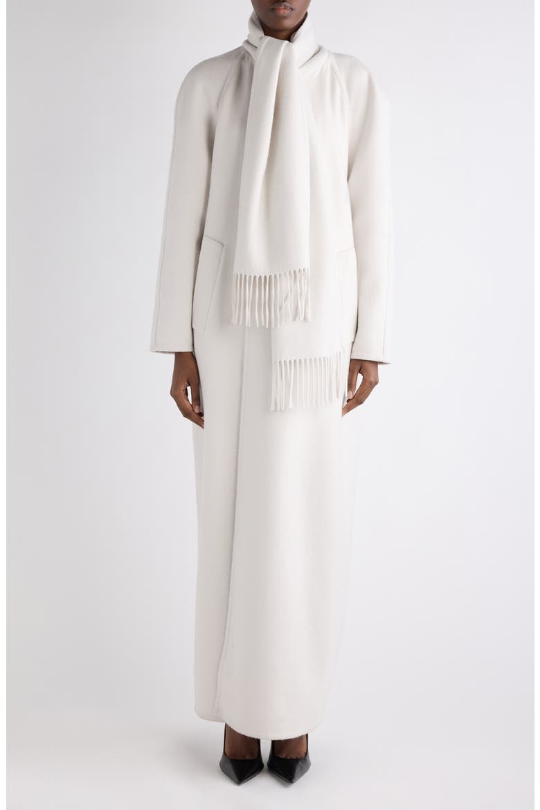 Scarf Cashmere Maxi Coat, Main, color, 9020 CREAM