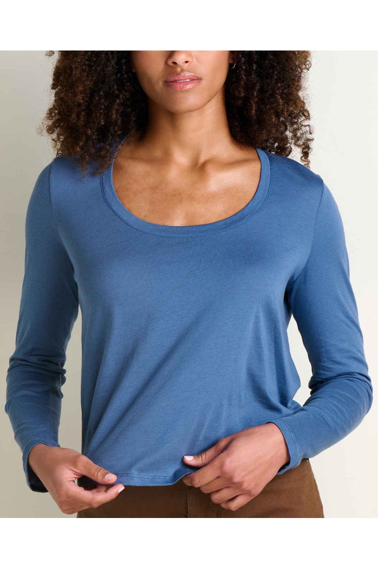 Whisper Long Sleeve Tee, Alternate, color, Canal