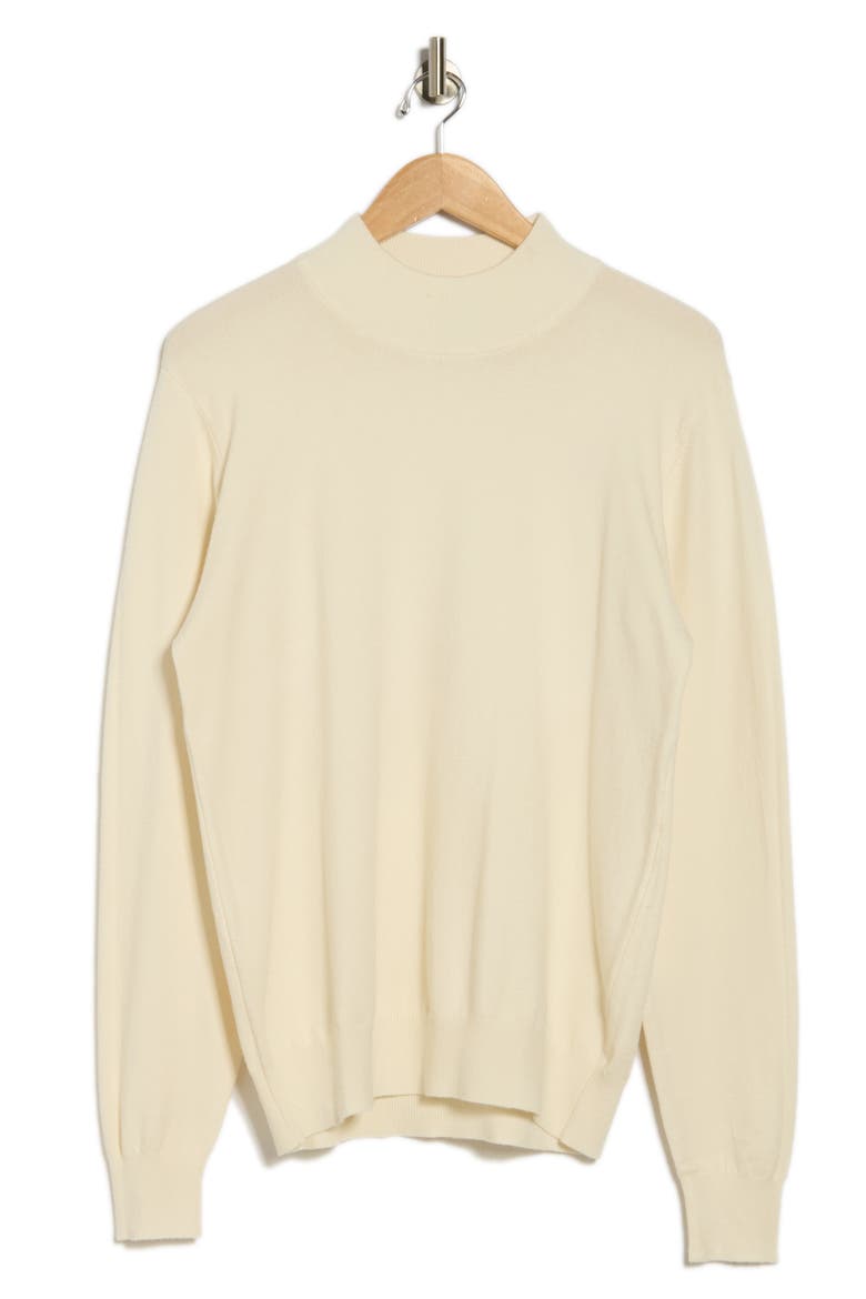 Slim Fit Mock Neck Sweater, Alternate, color, EGG SHELL