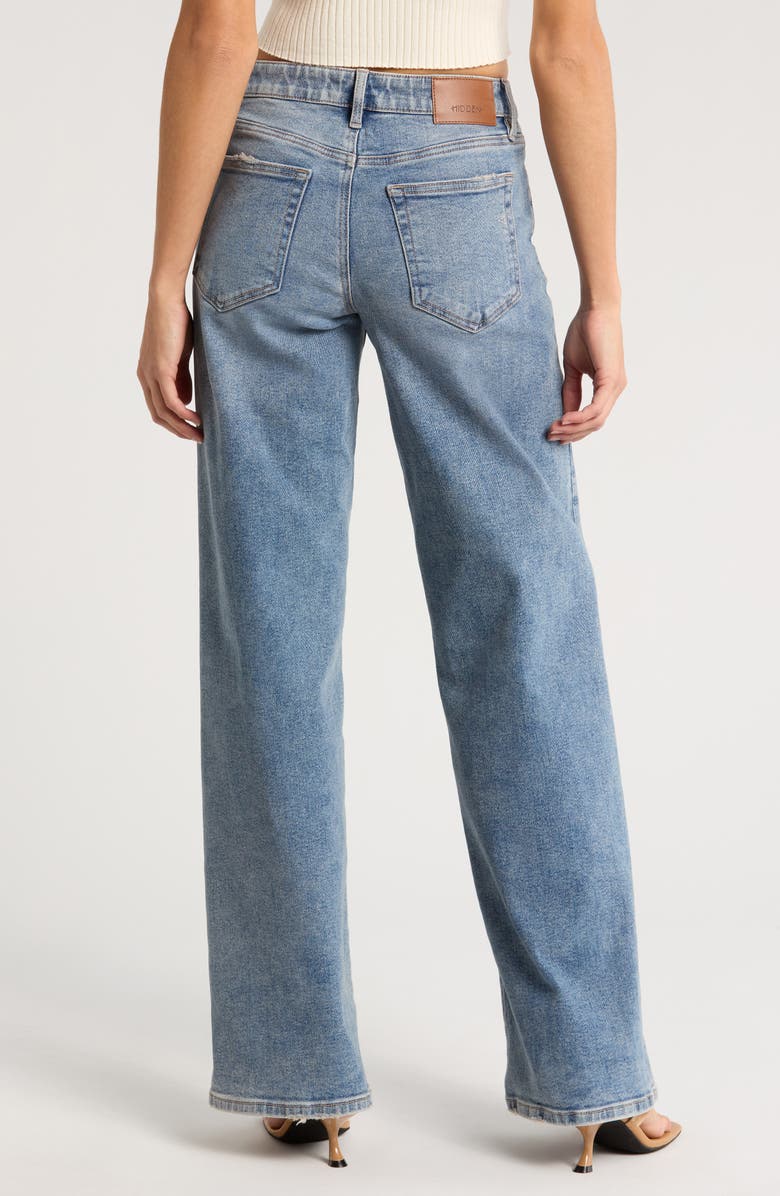 HIDDEN JEANS Mid Rise Wide Leg Jeans, Alternate, color, 