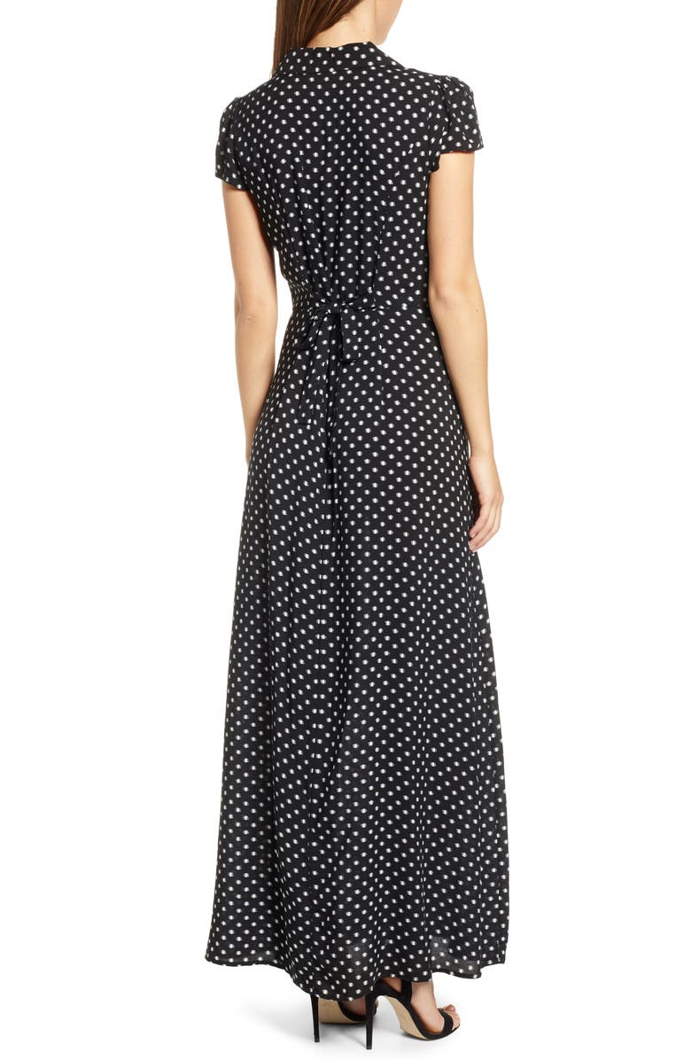 Row A Polka Dot Maxi Dress, Alternate, color,