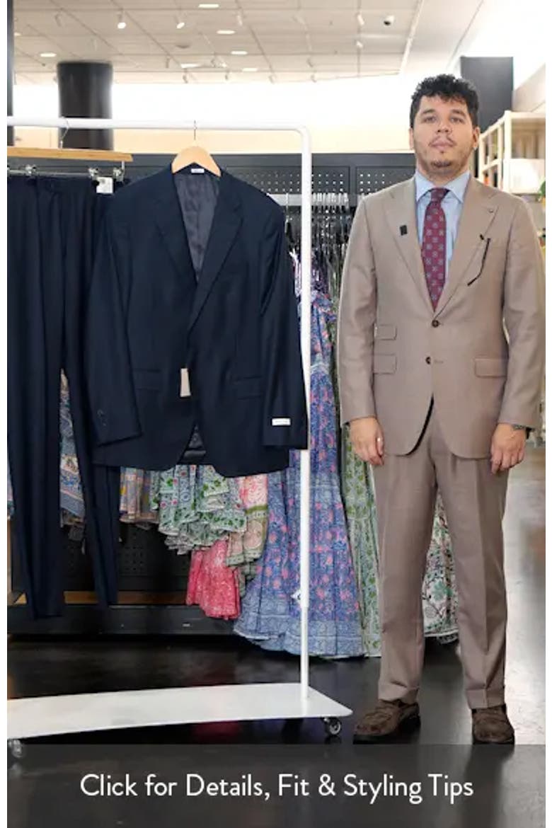 Flynn Classic Fit Solid Wool Suit video