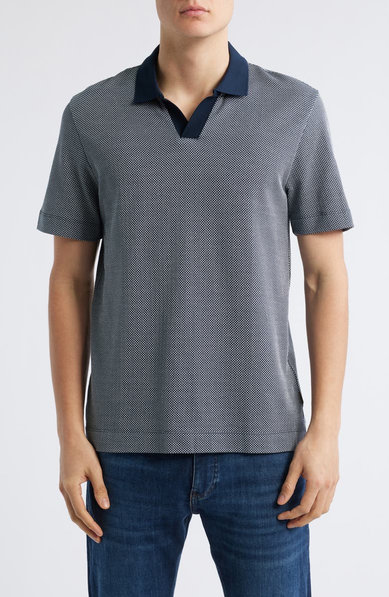 BOSS Parson Cotton & Silk Polo, Main, color, 