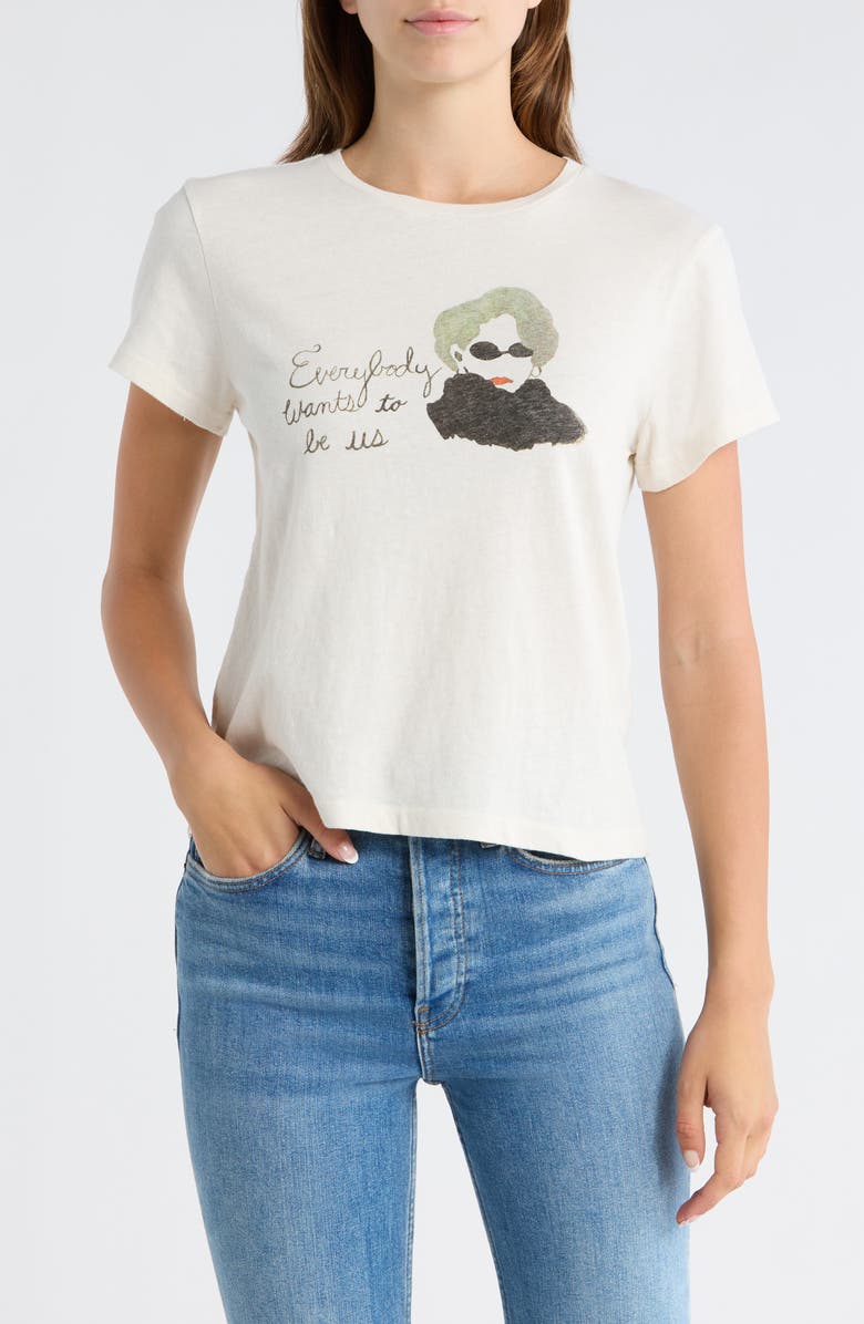 Re/Done Everybody Graphic Classic Tee, Main, color, Vintagewhite