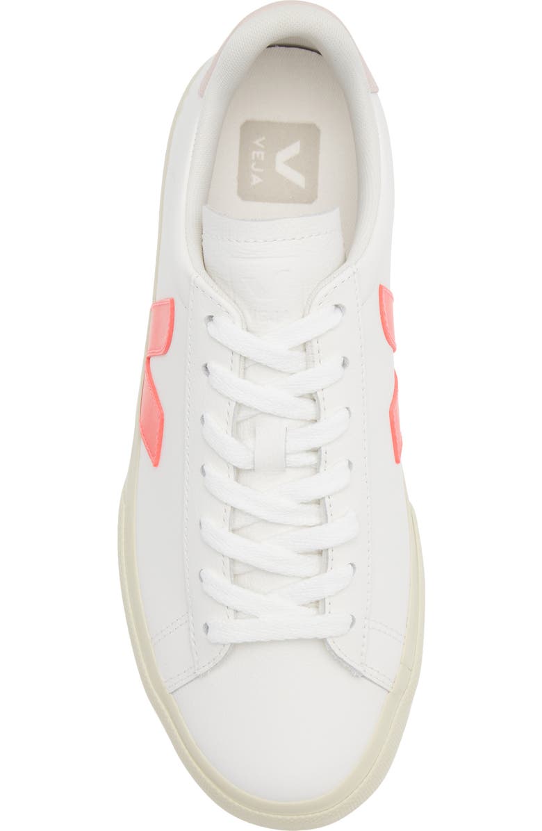 Veja Campo Sneaker, Alternate, color, White Rose-Fluo