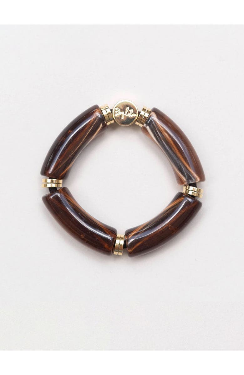 By Lilla Whiskey Ave Capsule Bracelet Hairtie, Main, color, Brown
