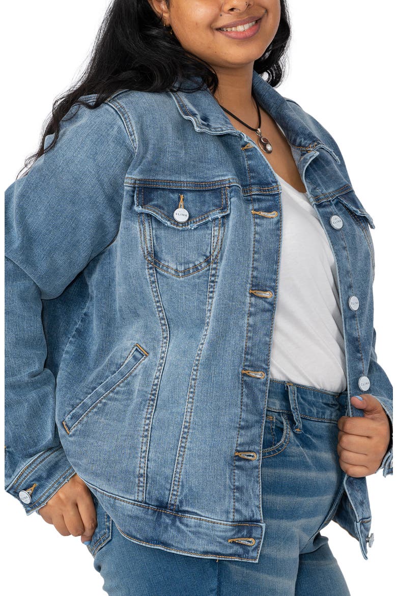 Denim Trucker Jacket, Alternate, color, GIANNA