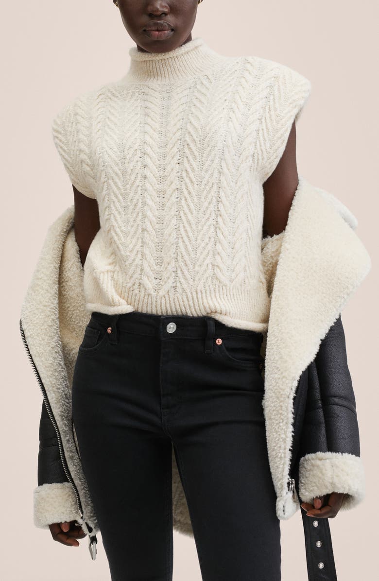 MANGO Crop Skinny Leg Jeans, Alternate, color, 