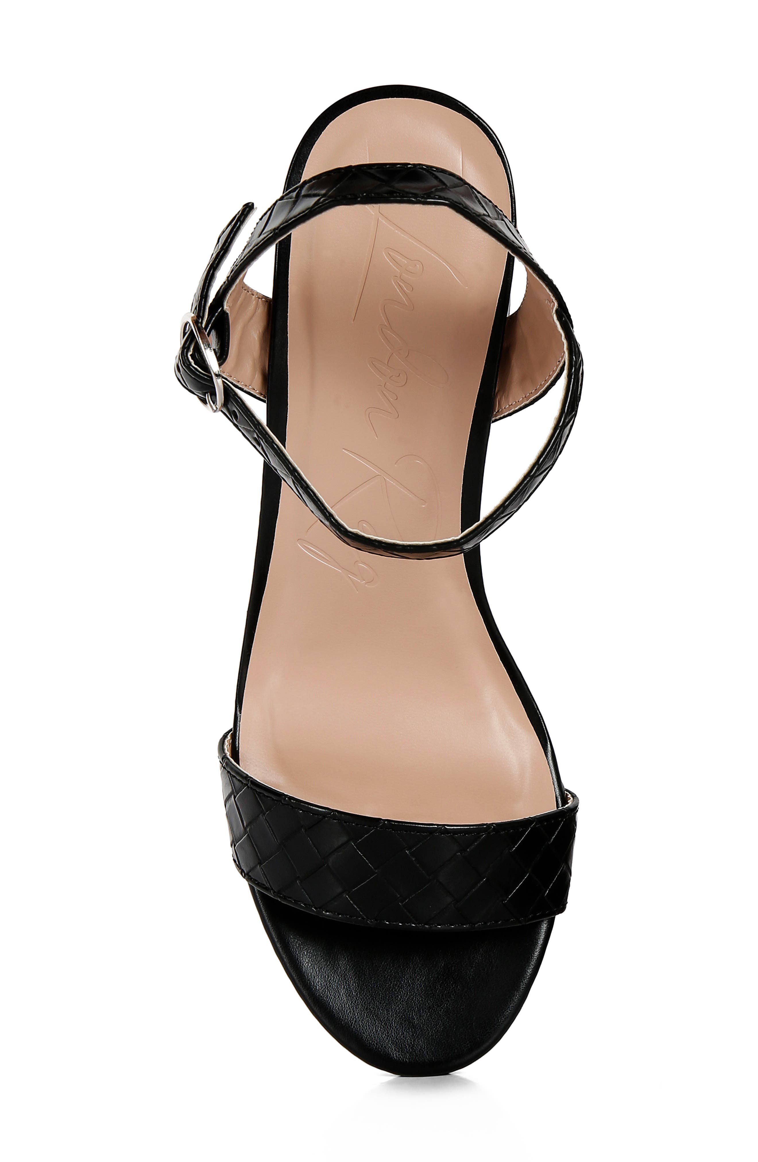 LONDON RAG Poiret Block Heel Sandal, Alternate, color, Black