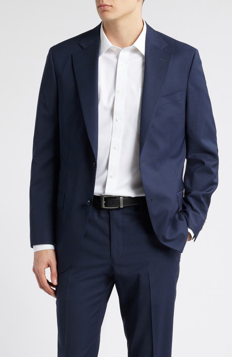 Peter Millar Hartford Classic Fit Stretch Wool Suit, Alternate, color, Navy