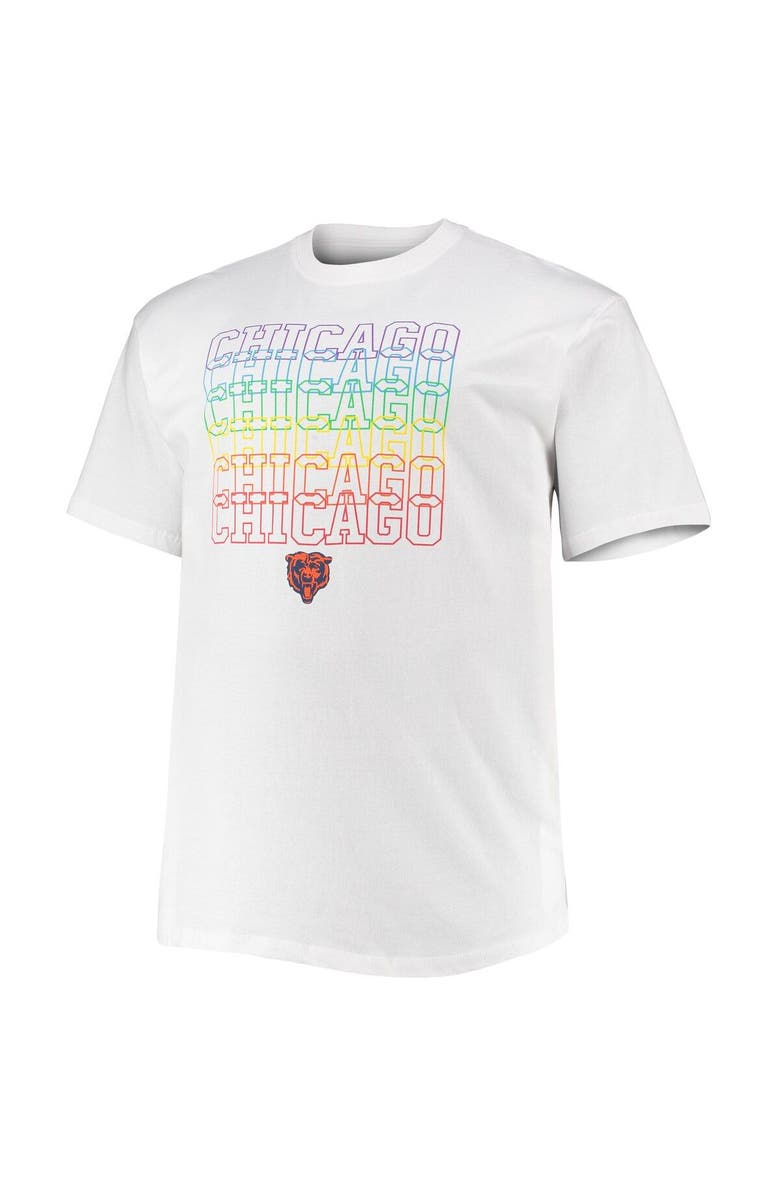 FANATICS Men's Fanatics Branded White Chicago Bears Big & Tall City Pride T-Shirt, Alternate, color, 