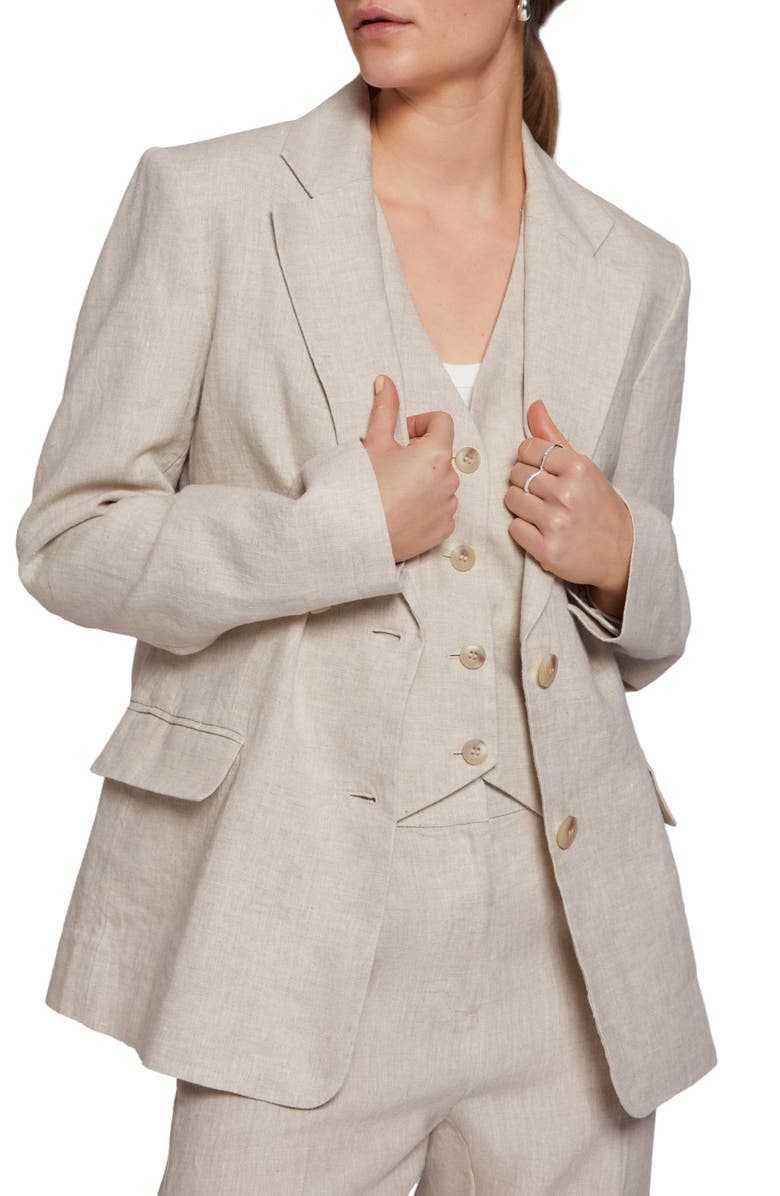 & Other Stories Relaxed Fit Linen Blazer, Main, color, 