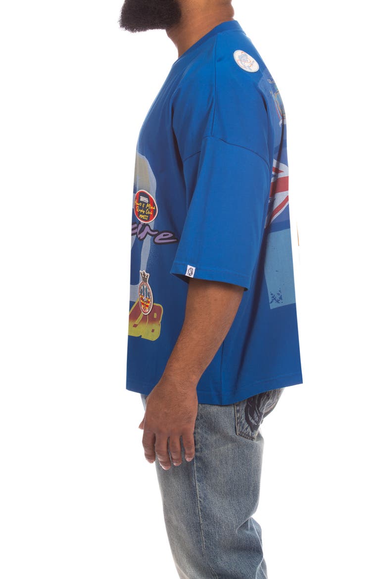 Clubs Patch Appliqué Cotton Graphic T-Shirt, Alternate, color, LAPIS BLUE
