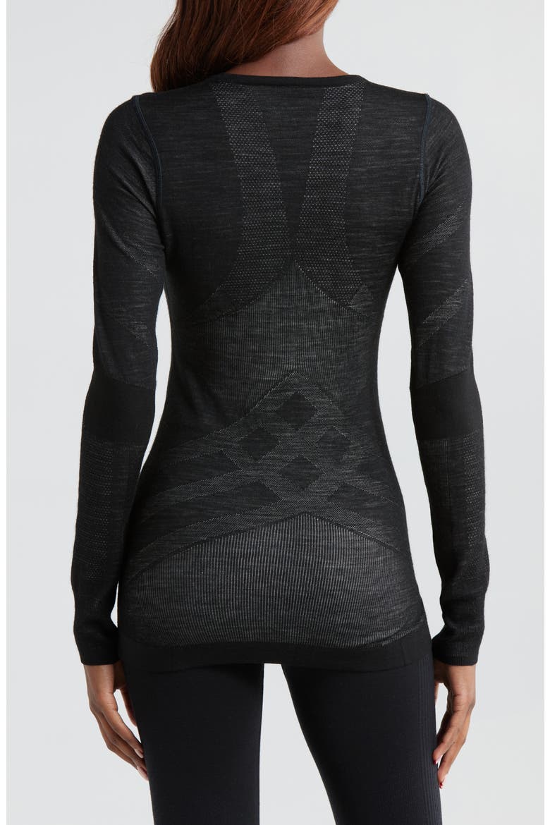 Intraknit Thermal Merino Base Layer, Alternate, color, BLACK-WHITE