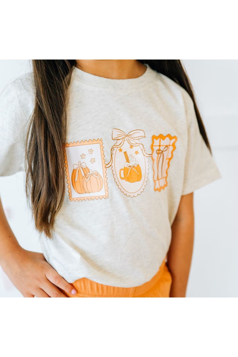 Pumpkin Cameo Short Sleeve T-Shirt, Alternate, color, Natural Heather