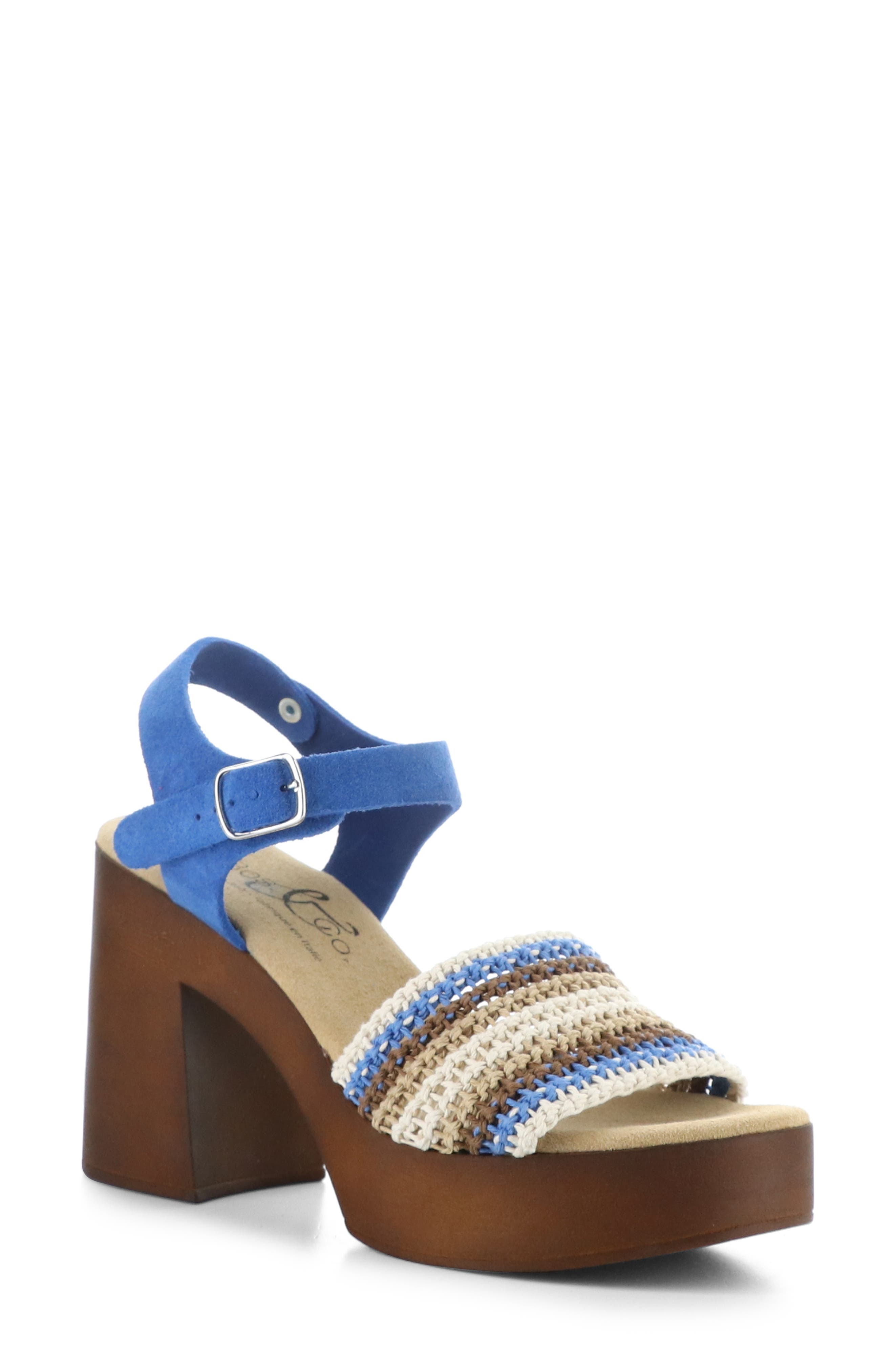 Bos. & Co. Reny Ankle Strap Platform Sandal, Main, color, 