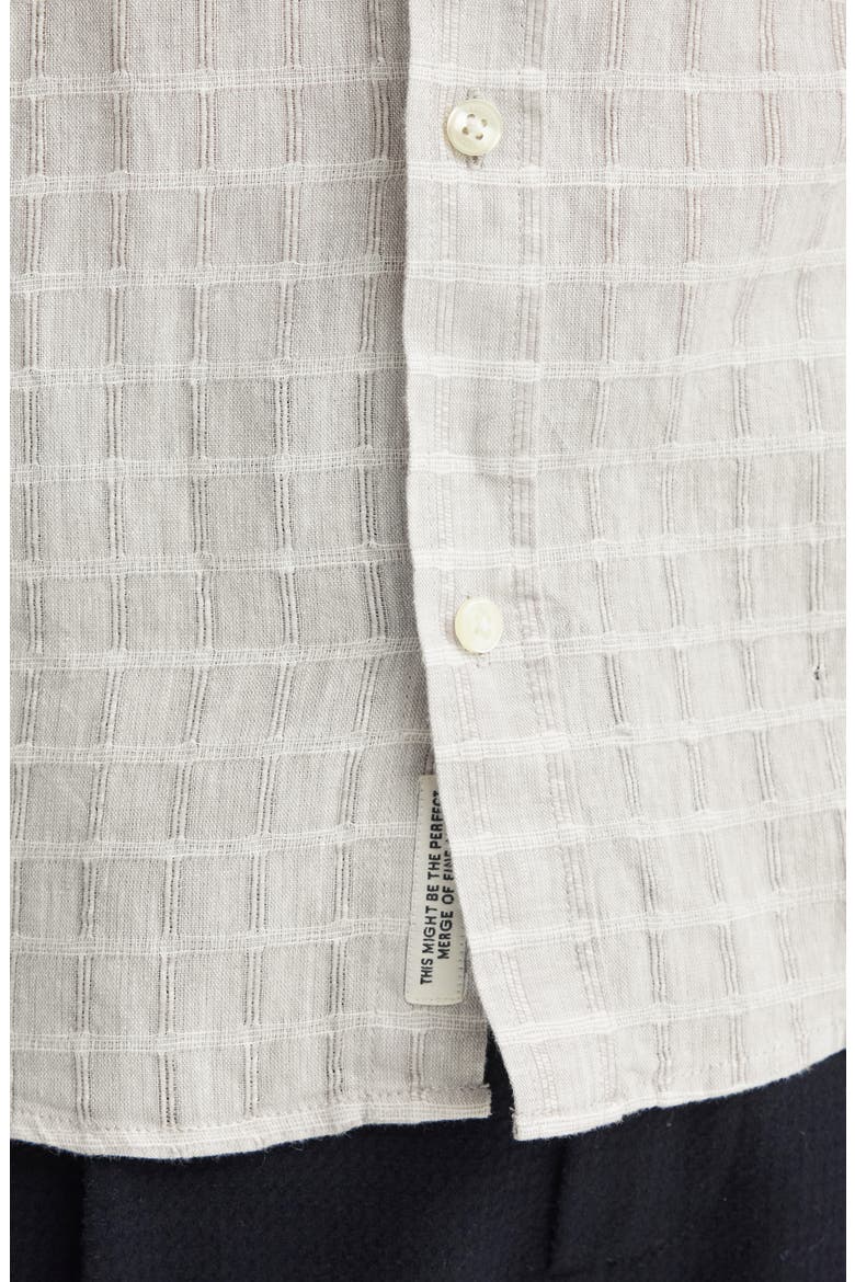 Check Dobby Button-Up Shirt, Alternate, color, GLACIER GREY