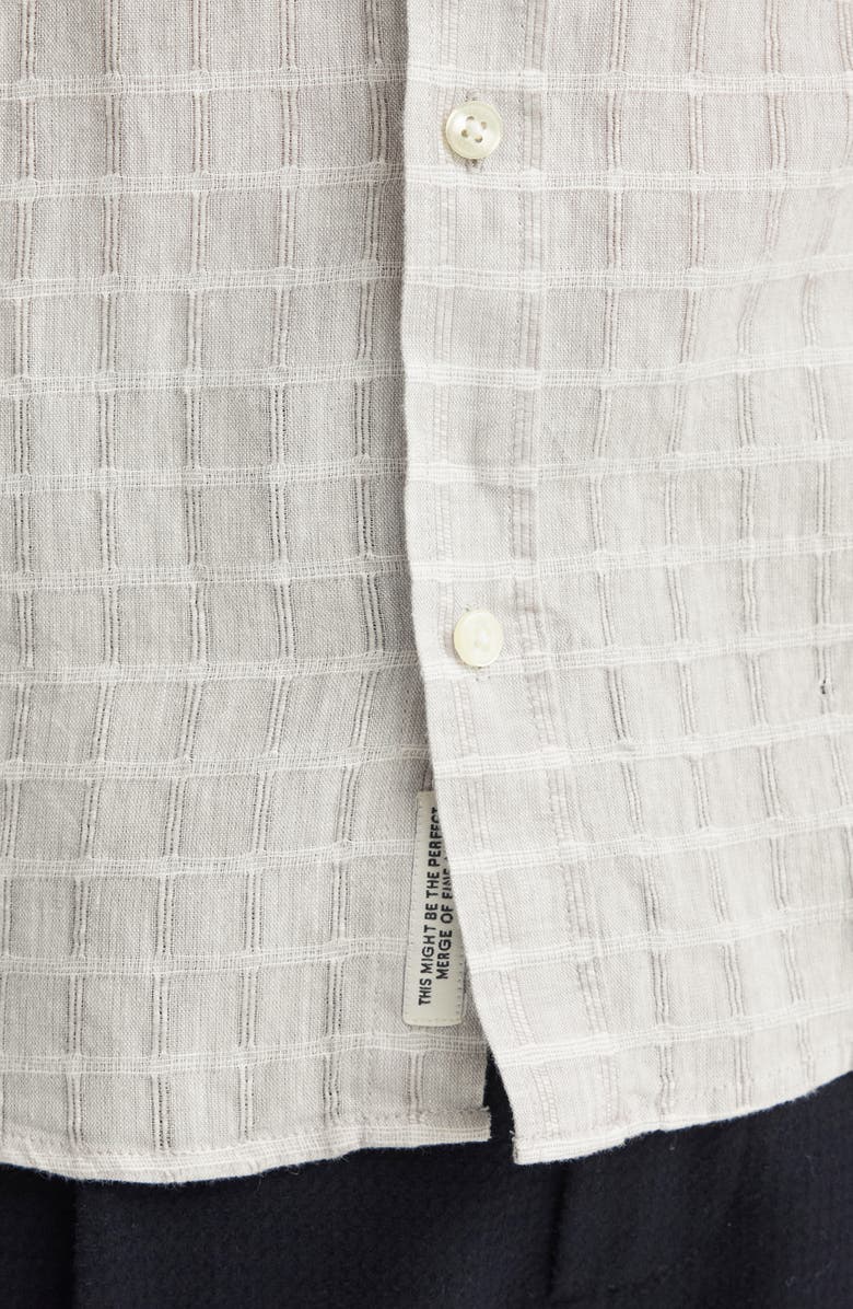 CASUAL FRIDAY Check Dobby Button-Up Shirt, Alternate, color, Glacier Grey
