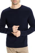 Theory Riland Cable Stitch Cotton Crewneck Sweater