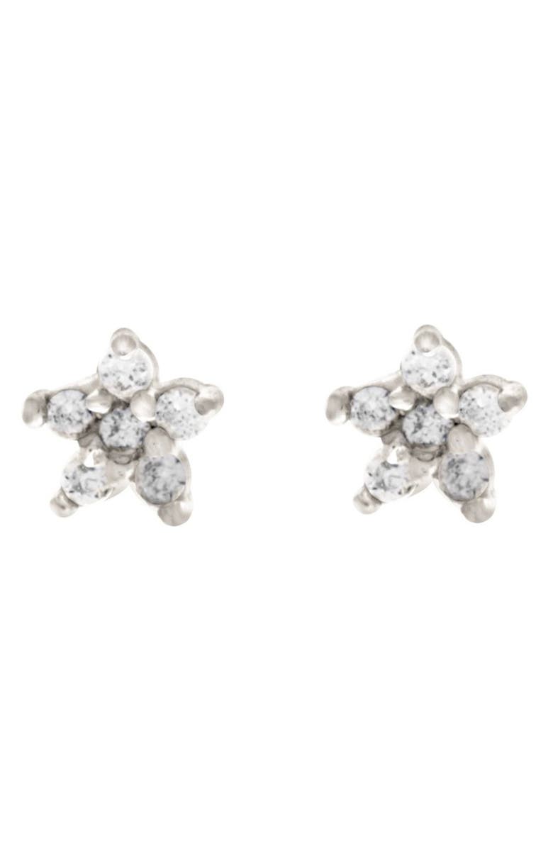 Girls Crew Teeny Tiny Star Studs, Main, color,