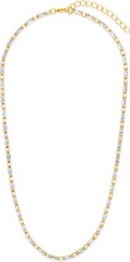 Sterling Forever Georgia Cubic Zirconia Tennis Necklace