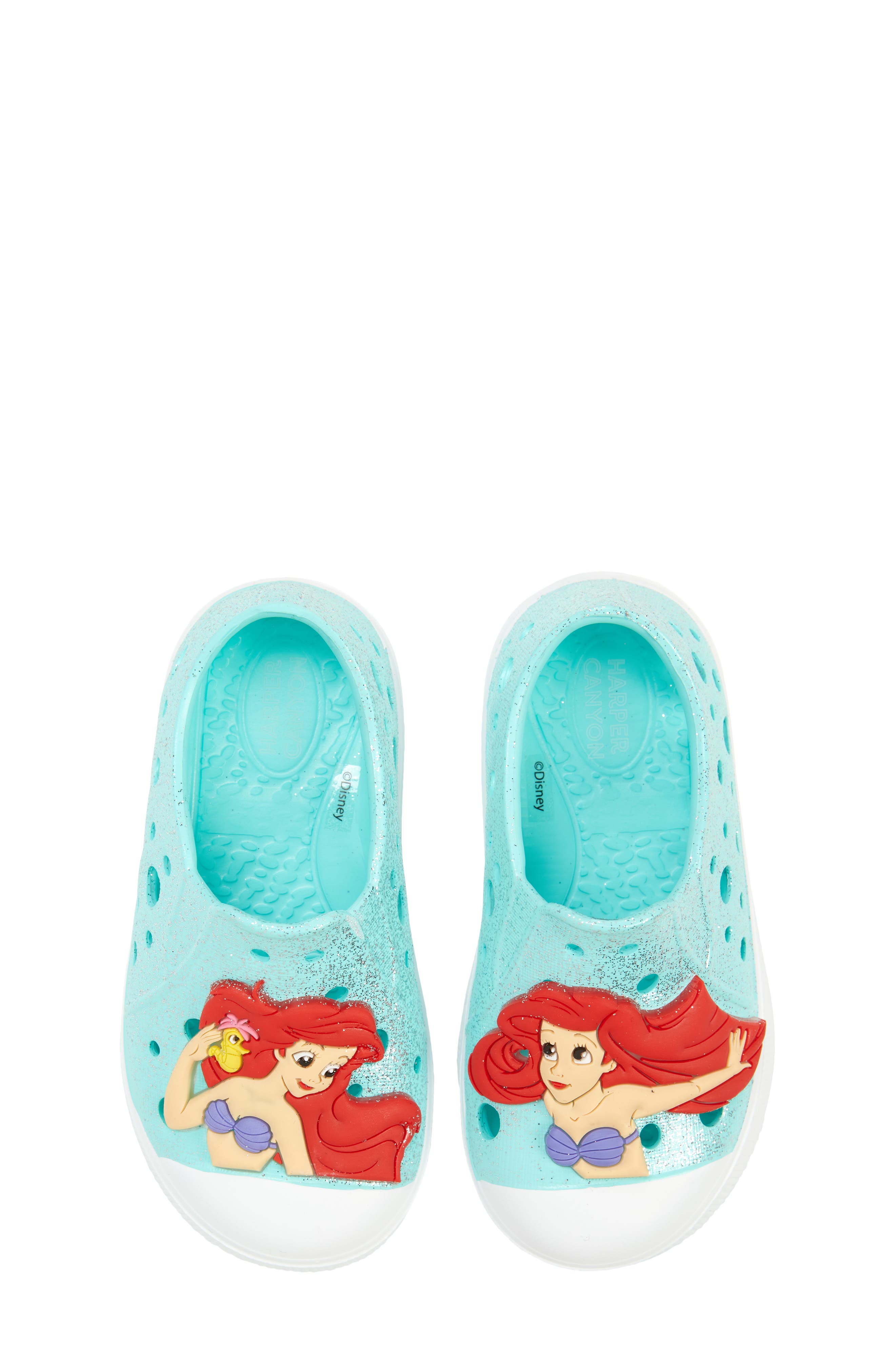 Harper Canyon x Disney<sup>®</sup> Kids' Ariel Water Shoe, Main, color, Green Aqua