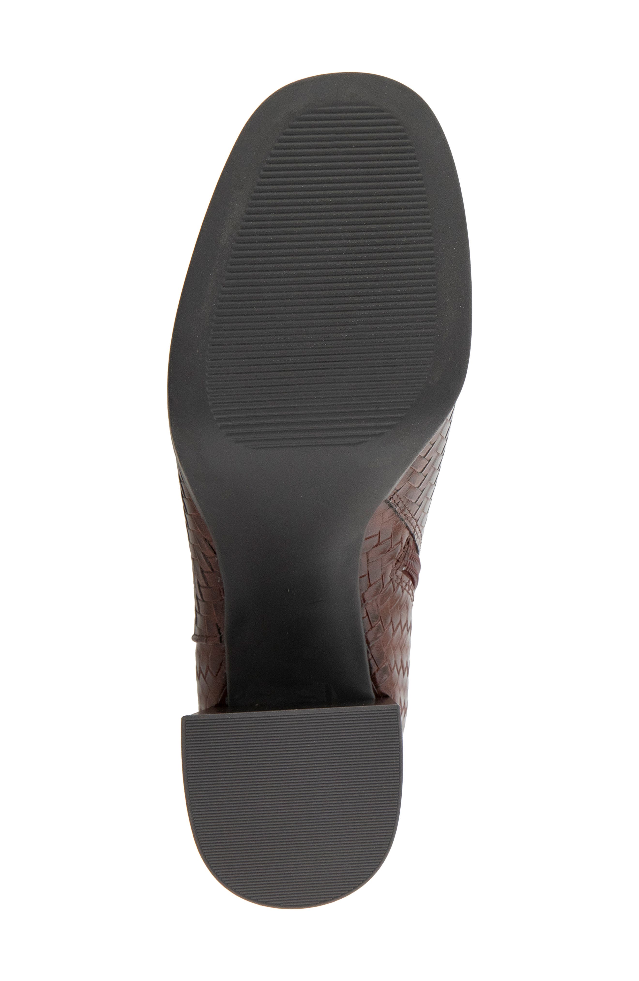 Tonya Faux Leather Bootie, Alternate, color, DARK ESPRESSO WOVEN
