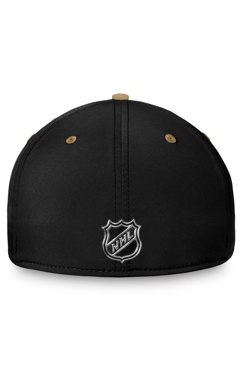 FANATICS Men's Fanatics Branded Black/Gold Boston Bruins Authentic Pro Rink Two-Tone Flex Hat, Alternate, color,