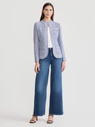Misook Melange Tweed Knit Jacket
