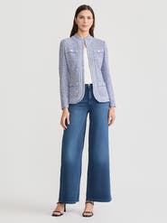 Misook Melange Tweed Knit Jacket
