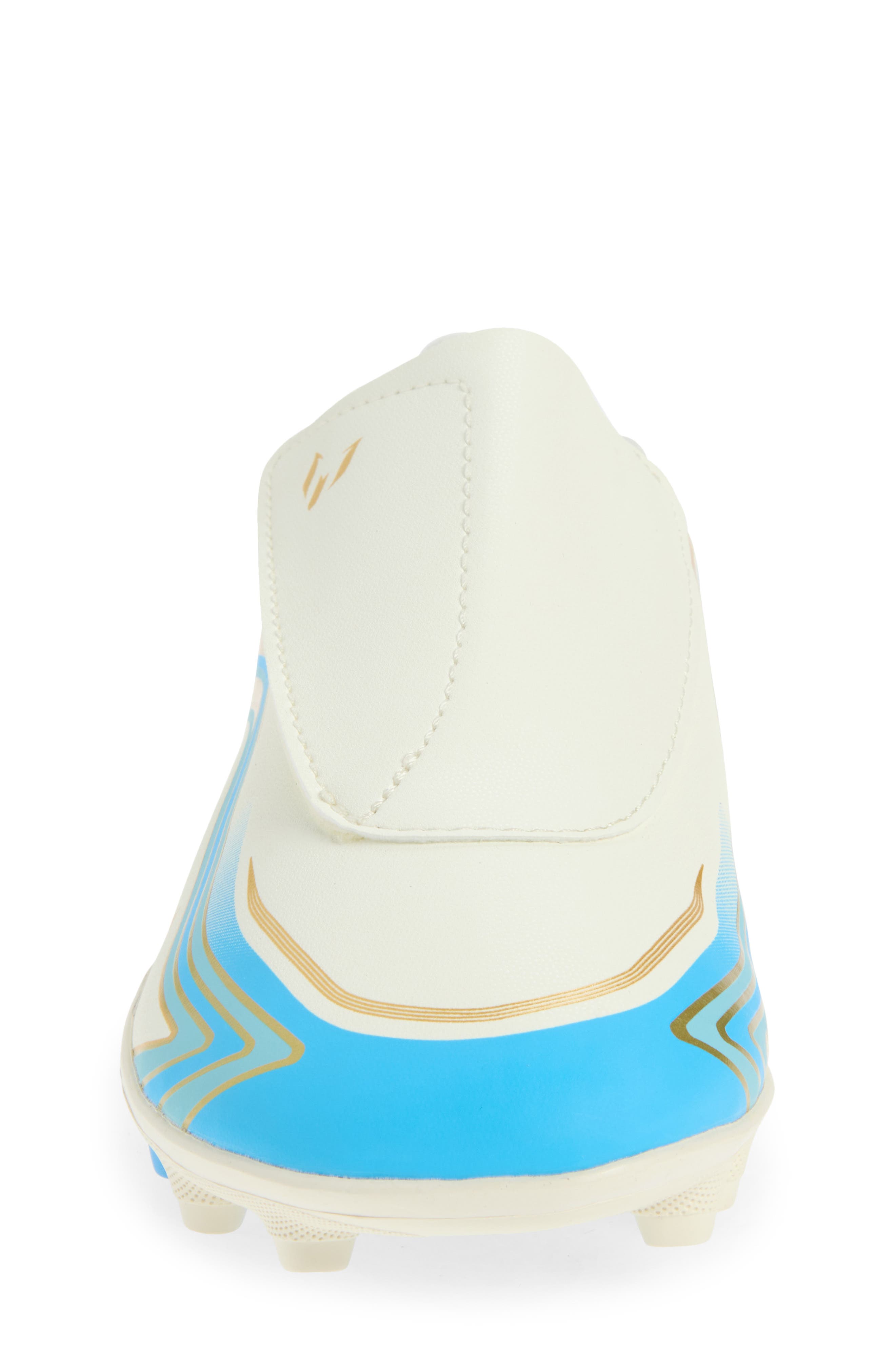 Kids' F50 Messi Club Soccer Cleat, Alternate, color, IVORY/ SEMI BLUE/ ICEY BLUE