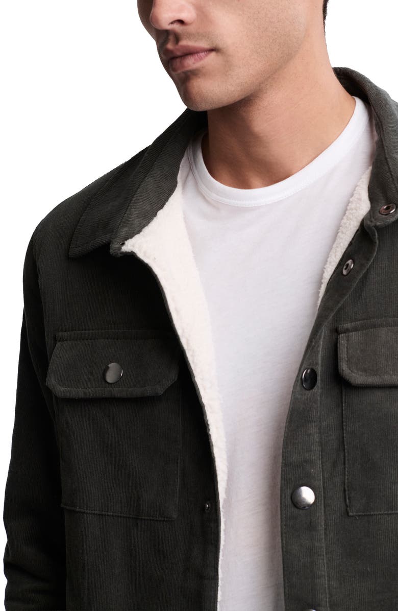 Barefoot Dreams<sup>®</sup> Malibu Collection<sup>®</sup> Corduroy Shirt Jacket, Alternate, color, Dark Moss