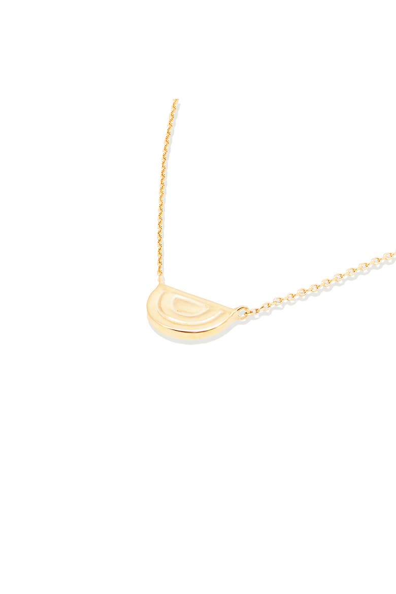 Edge Ferris Wheel Charm Necklace, Alternate, color, Gold