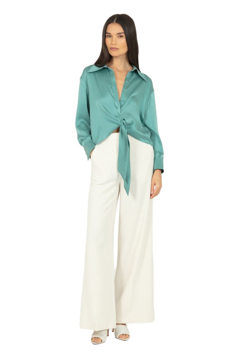 Rae Top, Alternate, color, CYAN GREEN
