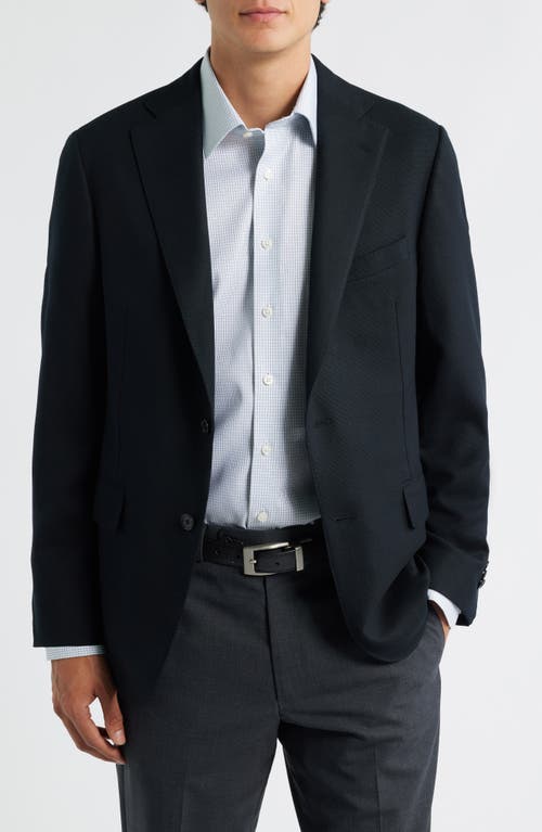Heritage Gold Water Resistant Black Stretch Wool Suit Jacket
