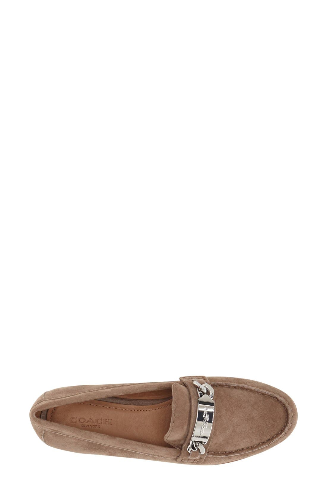 'Kimmie' Moc Stitched Loafer, Alternate, color, LIGHT FEATHERED GREY