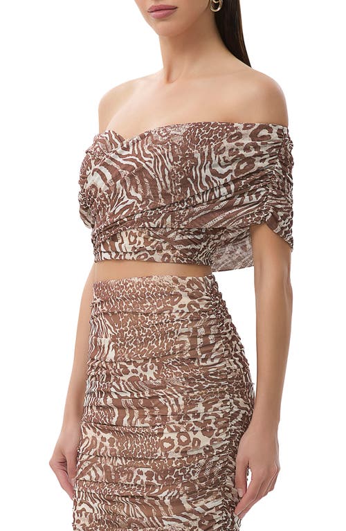 AFRM AFRM FABIOLA OFF THE SHOULDER CROP TOP