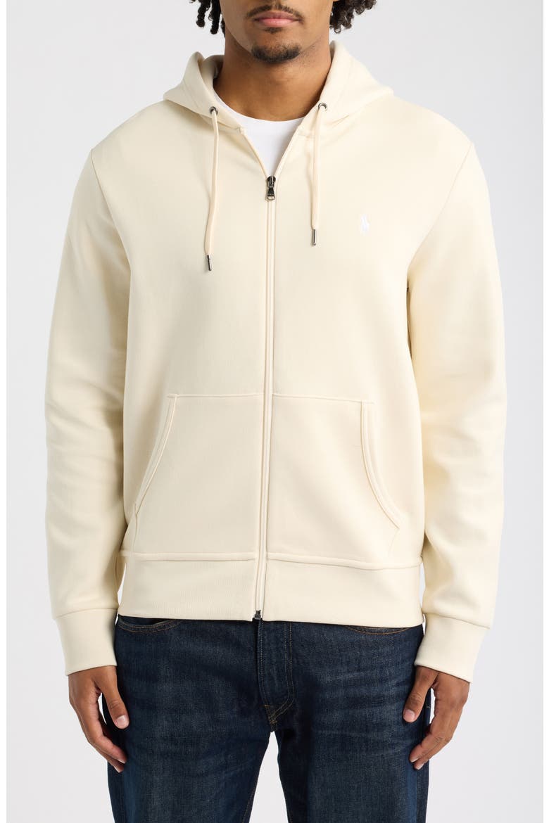 Double-Knit Full Zip Hoodie, Alternate, color, GUIDE CREAM/ C1730