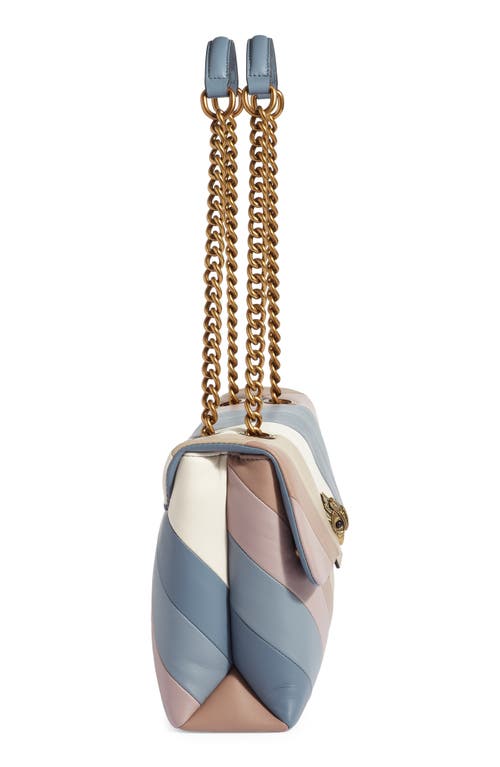 Kurt Geiger London Kensington Leather Convertible Shoulder Bag In Blue Other