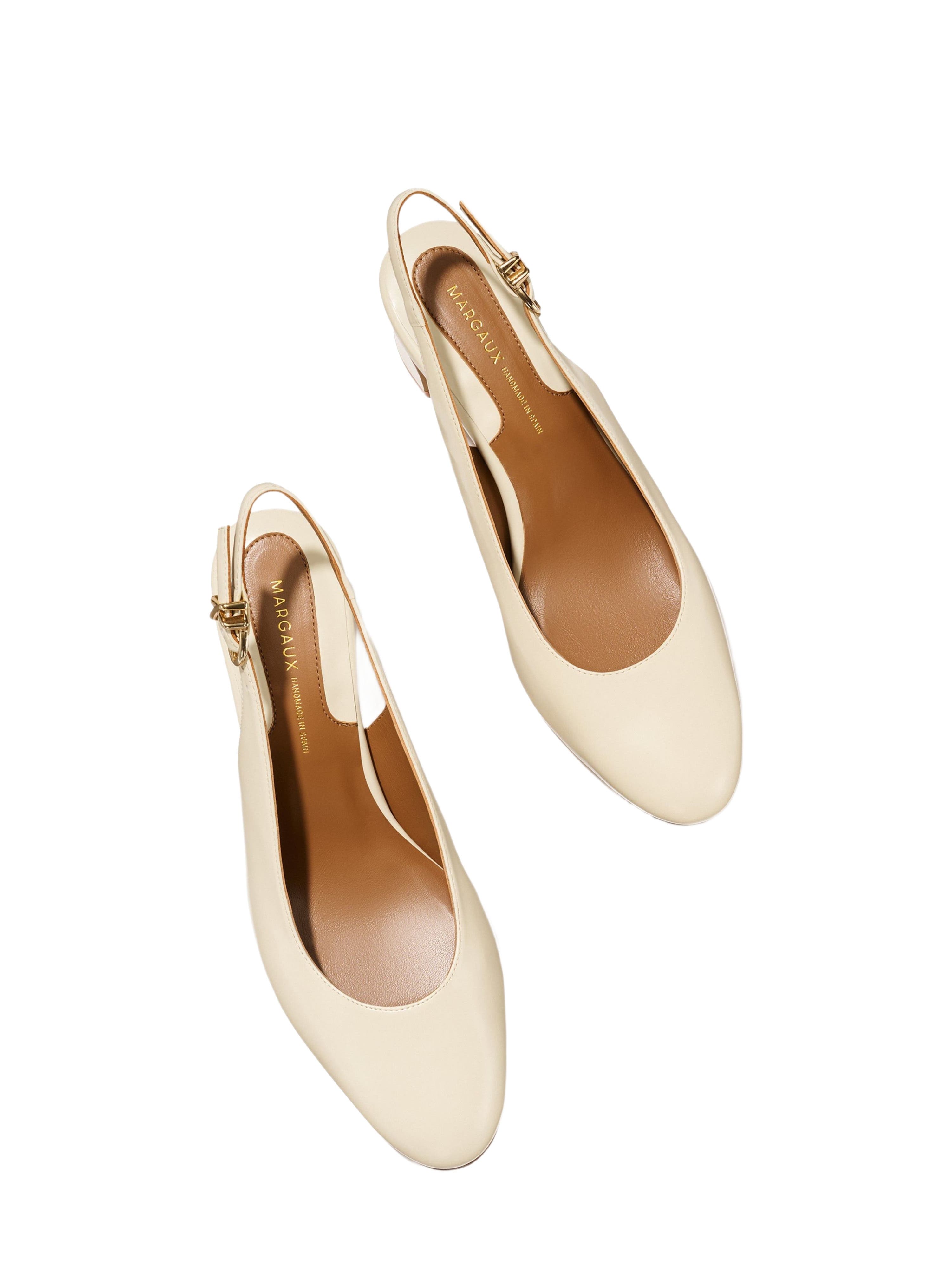 The Cluny Slingback, Alternate, color, Cream