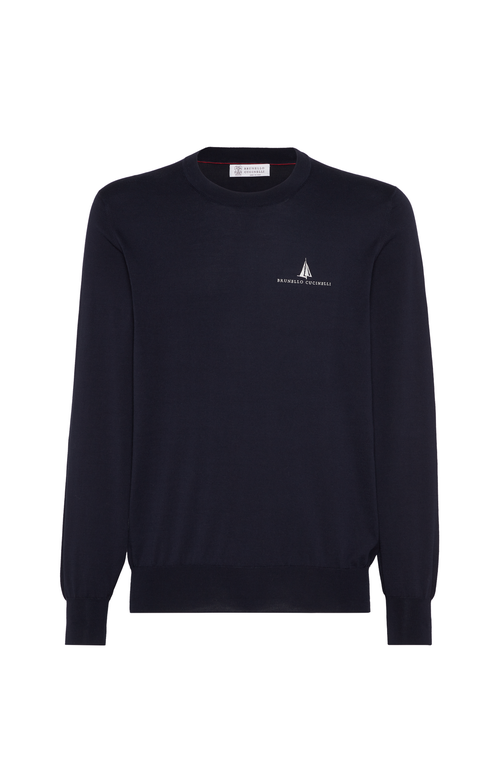 Brunello Cucinelli Lightweight Sweater With Embroidery