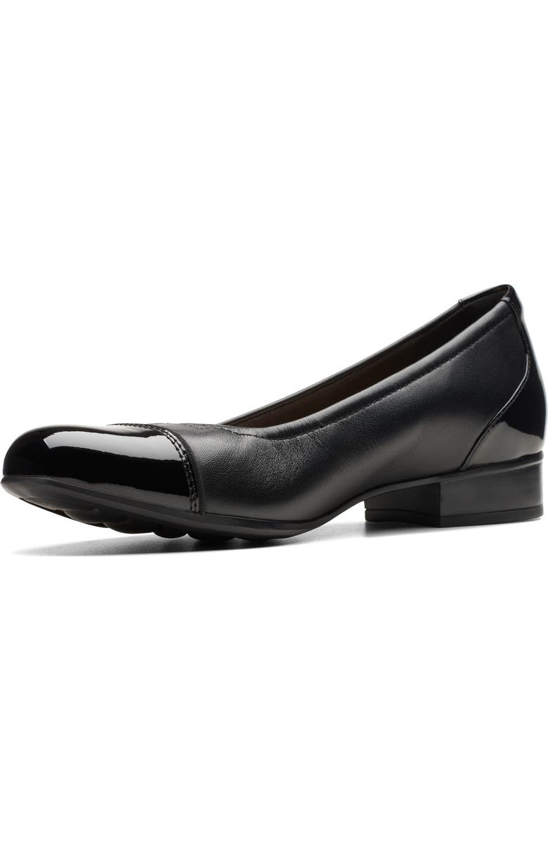 Clarks<sup>®</sup> Juliet Step Block Heel Pump, Alternate, color, Black Leather